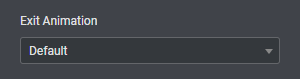 Exit Animation Control