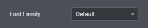 Font Control