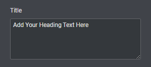 Textarea Control